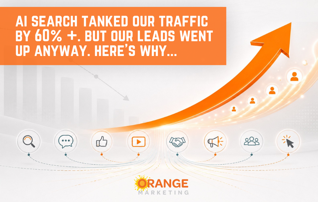AI Search Tanked Our Traffic By 60% +. But Our Leads Went Up Anyway. Here’s Why...